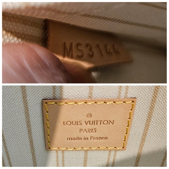 Authentic Louis Vuitton Damier Azur Neverfull Pochette #4002M - Picture 2 of 7